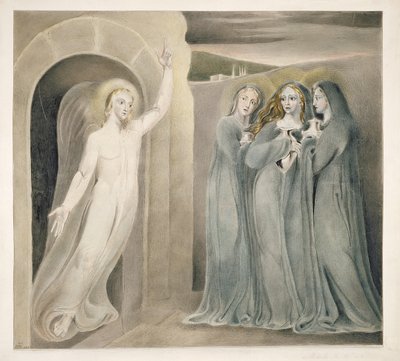 Les trois Marie au sépulcre, vers 1800 - William Blake